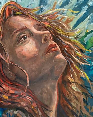 Original Abstract Portrait Paintings by Kat Vitoush