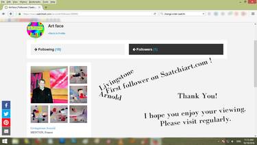 Thanks! Livingstone Arnold: First Follower on SaatchiArt.com October 19, 2016 thumb