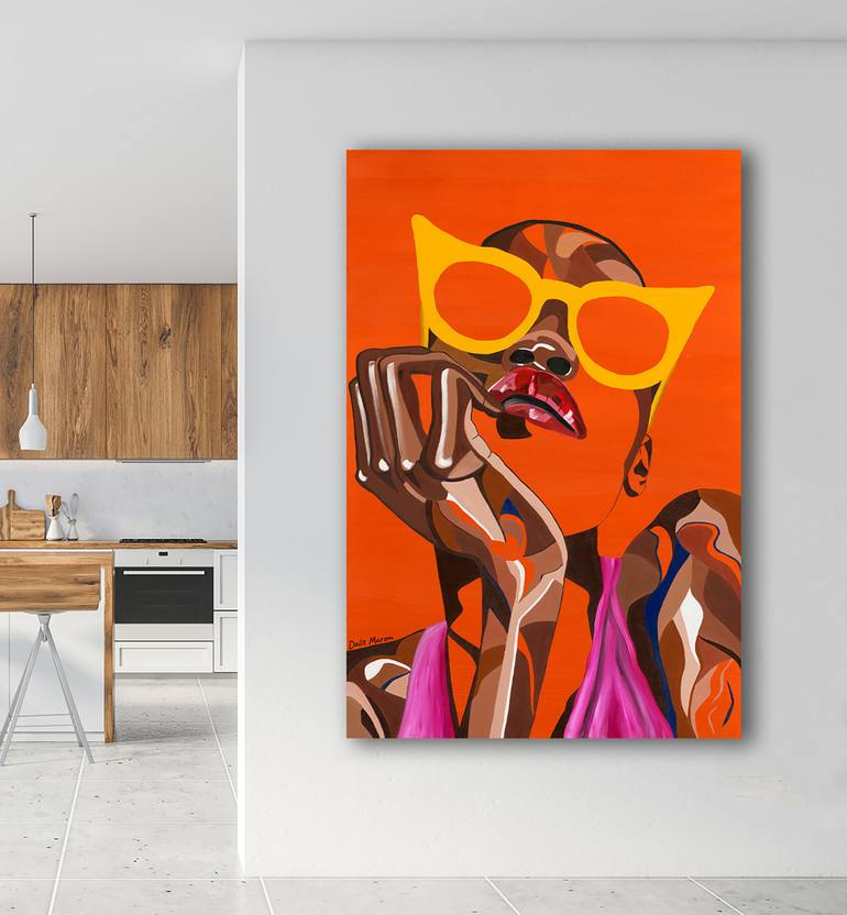 Original Abstract Women Painting by Dalit Marom