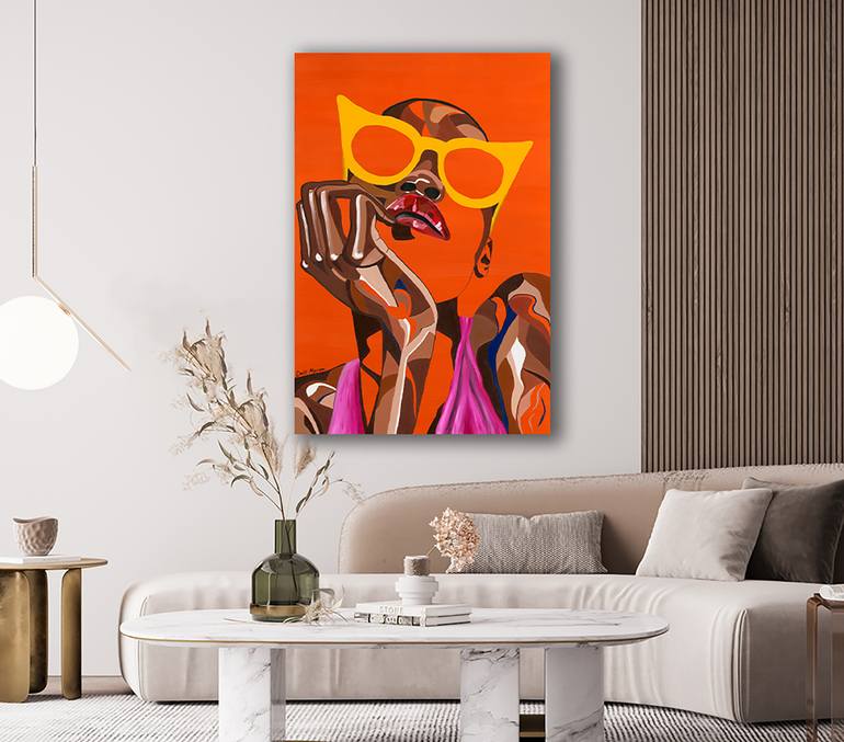 Original Abstract Women Painting by Dalit Marom