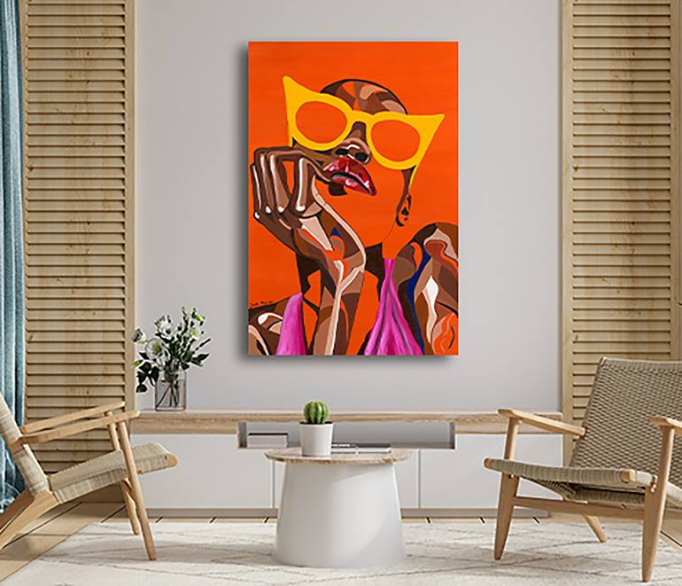 Original Abstract Women Painting by Dalit Marom