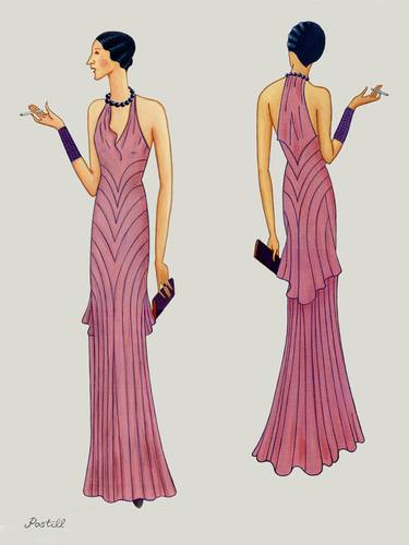 Print of Art Deco Fashion Paintings by Ray Postill