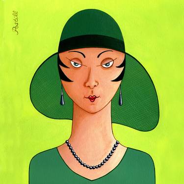 Mathilda (Green Hat and Necklace) thumb