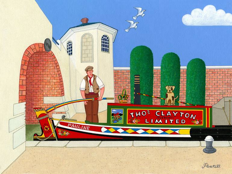 Pauline (Narrow Boat - Canal Scene) - Print