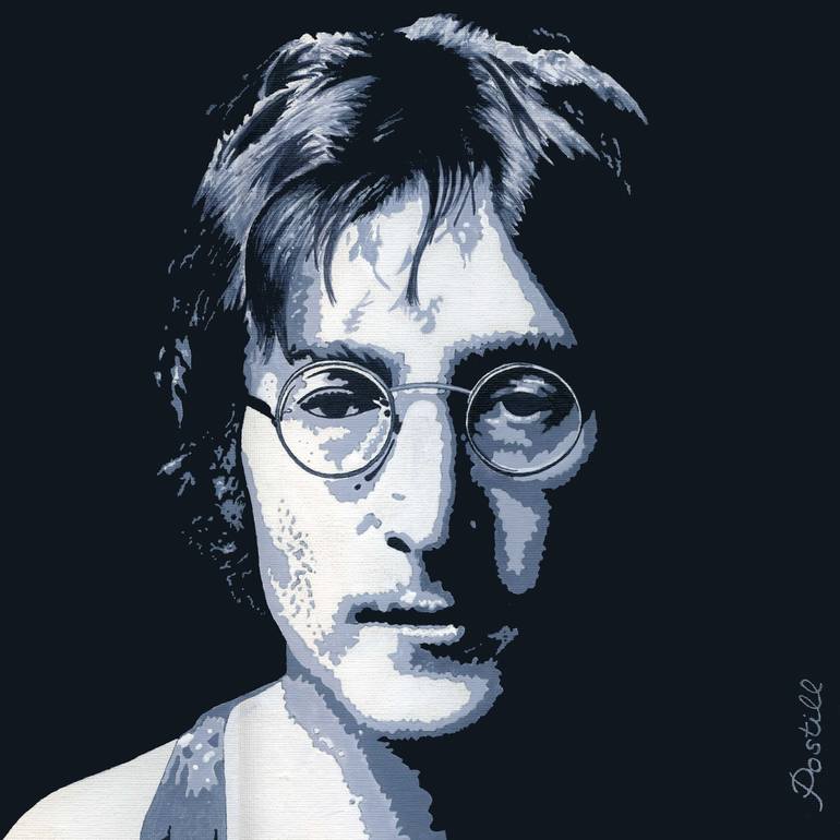 John Lennon Painting by Ray Postill | Saatchi Art