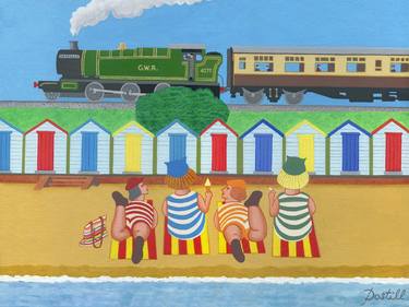 Print of Folk Train Paintings by Ray Postill