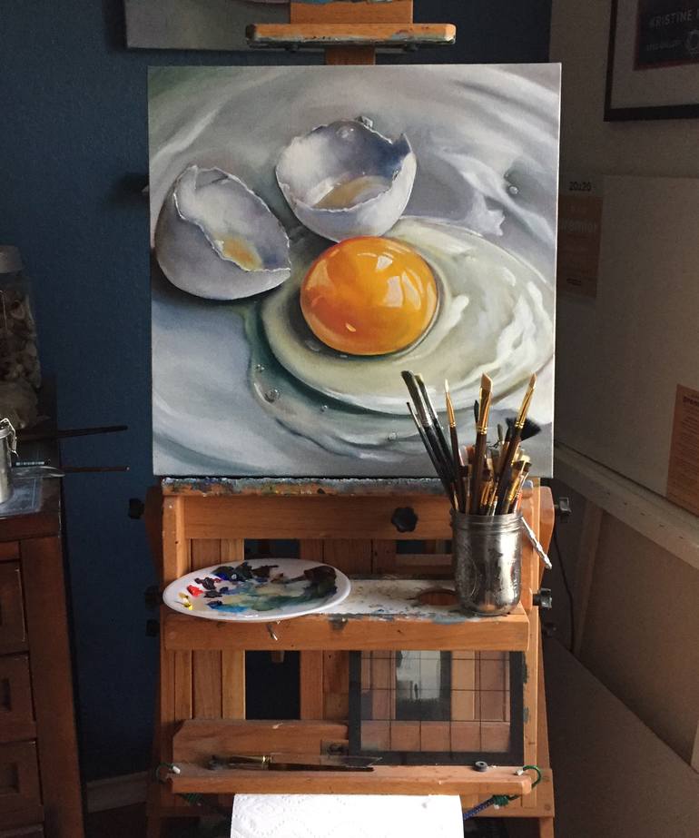 Original Fine Art Food Painting by Kristine Kainer