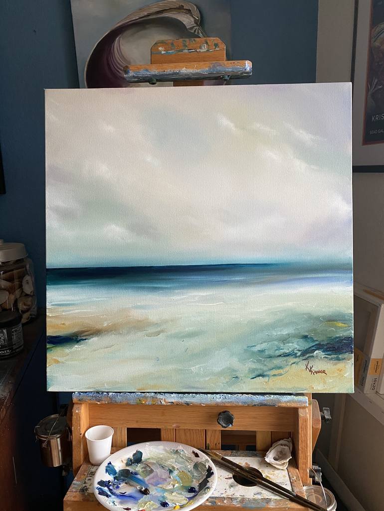 Original Fine Art Seascape Painting by Kristine Kainer