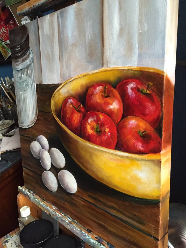 Original Fine Art Food Painting by Kristine Kainer