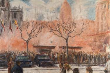 Print of Figurative Cities Paintings by Sally Kristina Smith