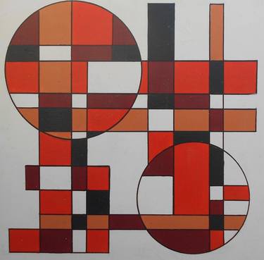 Original Modern Geometric Paintings by Abraham William Artmico