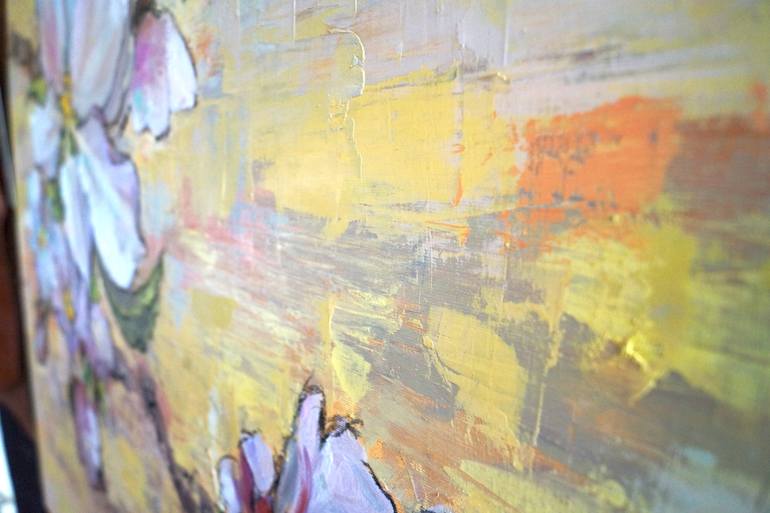 Original Expressionism Floral Painting by Lemuel Bothma
