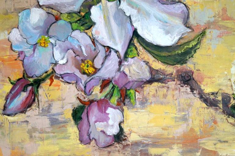Original Expressionism Floral Painting by Lemuel Bothma