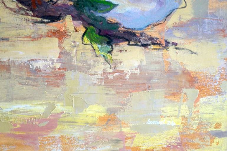 Original Expressionism Floral Painting by Lemuel Bothma