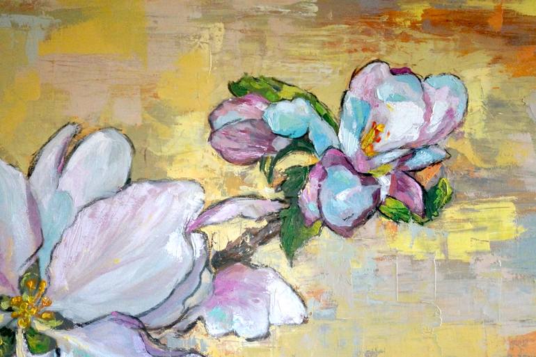 Original Expressionism Floral Painting by Lemuel Bothma