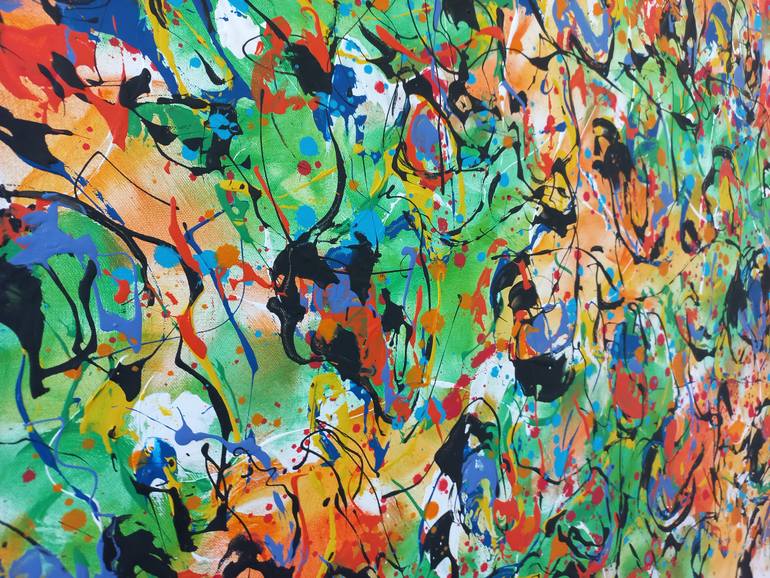 Original Abstract Expressionism Abstract Painting by Max Yaskin