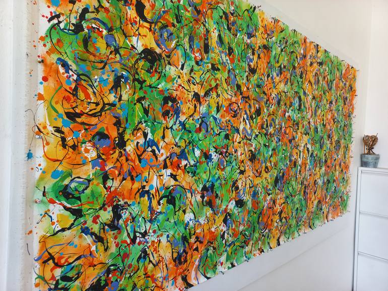 Original Abstract Expressionism Abstract Painting by Max Yaskin