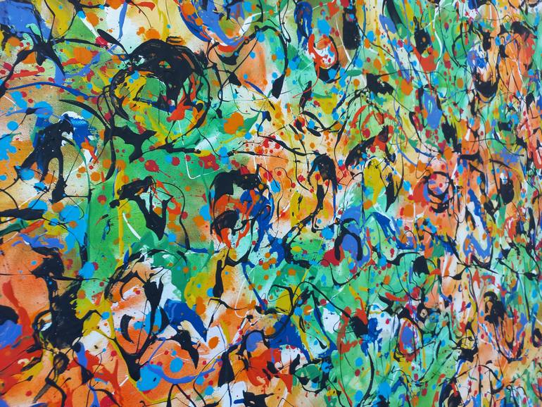 Original Abstract Expressionism Abstract Painting by Max Yaskin
