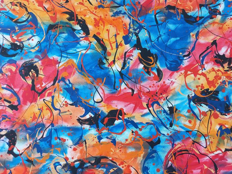 Original Abstract Expressionism Abstract Painting by Max Yaskin