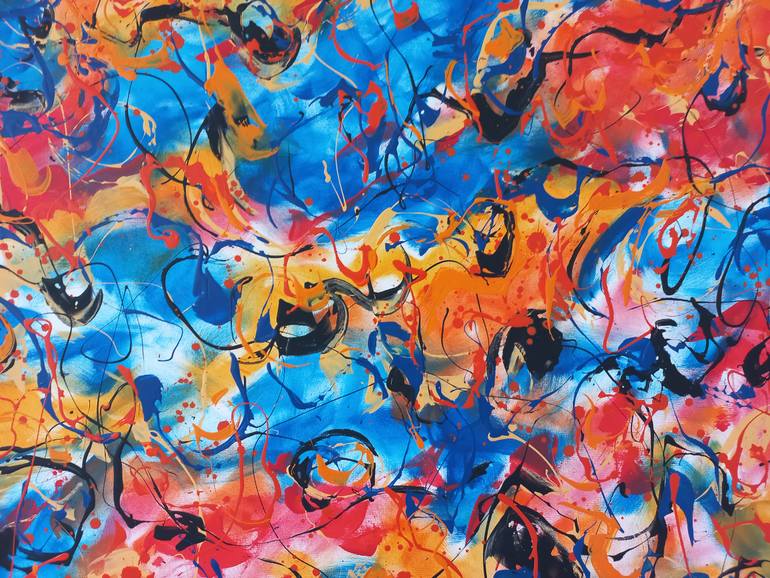 Original Abstract Expressionism Abstract Painting by Max Yaskin