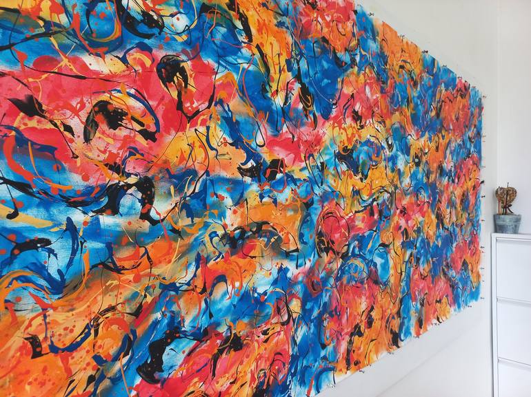 Original Abstract Expressionism Abstract Painting by Max Yaskin