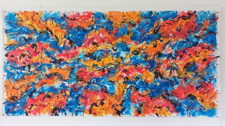 Original Abstract Expressionism Abstract Painting by Max Yaskin