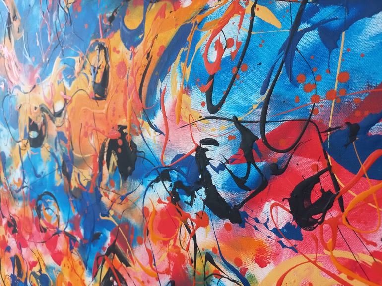 Original Abstract Expressionism Abstract Painting by Max Yaskin