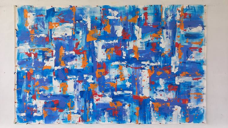 Original Abstract Expressionism Abstract Painting by Max Yaskin