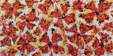 Original Abstract Expressionism Floral Paintings by Max Yaskin