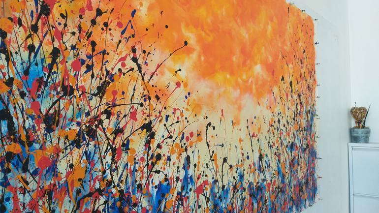 Original Abstract Expressionism Abstract Painting by Max Yaskin