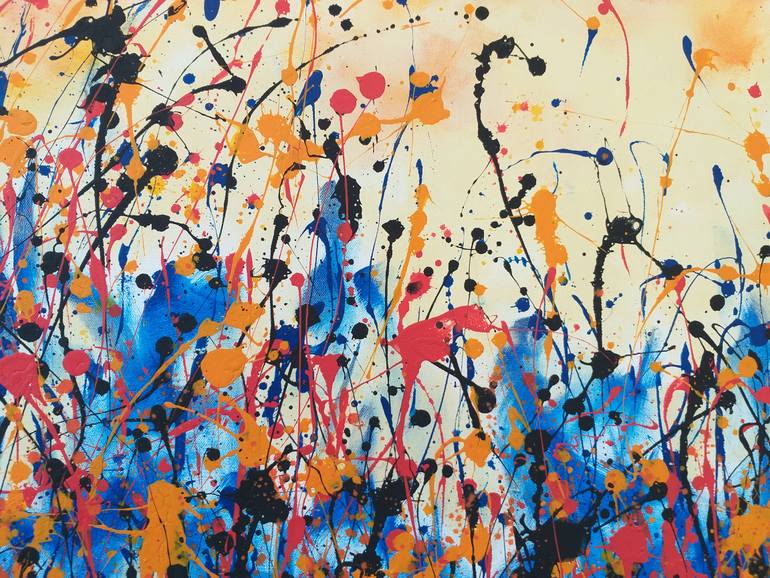 Original Abstract Expressionism Abstract Painting by Max Yaskin