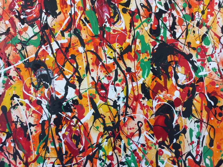 Original Abstract Expressionism Abstract Painting by Max Yaskin