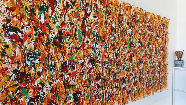 Original Abstract Expressionism Abstract Painting by Max Yaskin