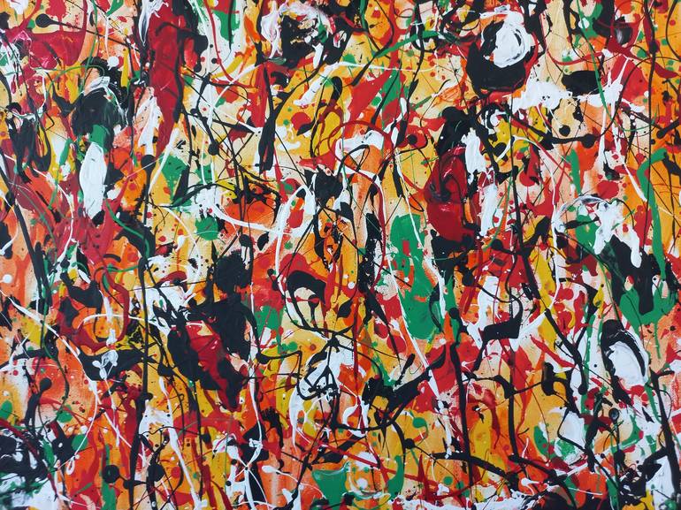 Original Abstract Expressionism Abstract Painting by Max Yaskin