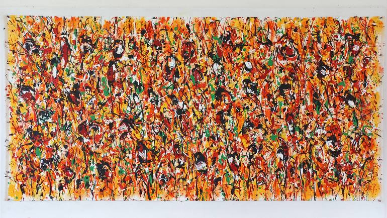 Original Abstract Expressionism Abstract Painting by Max Yaskin