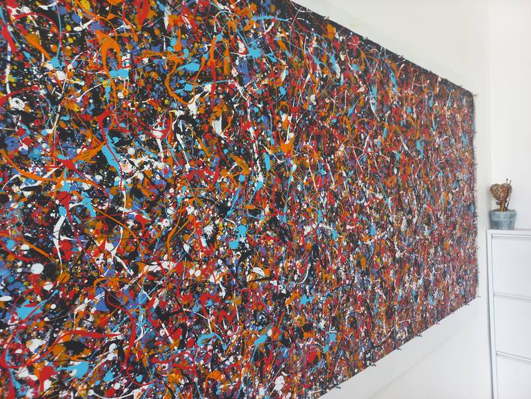 Original Abstract Expressionism Abstract Painting by Max Yaskin