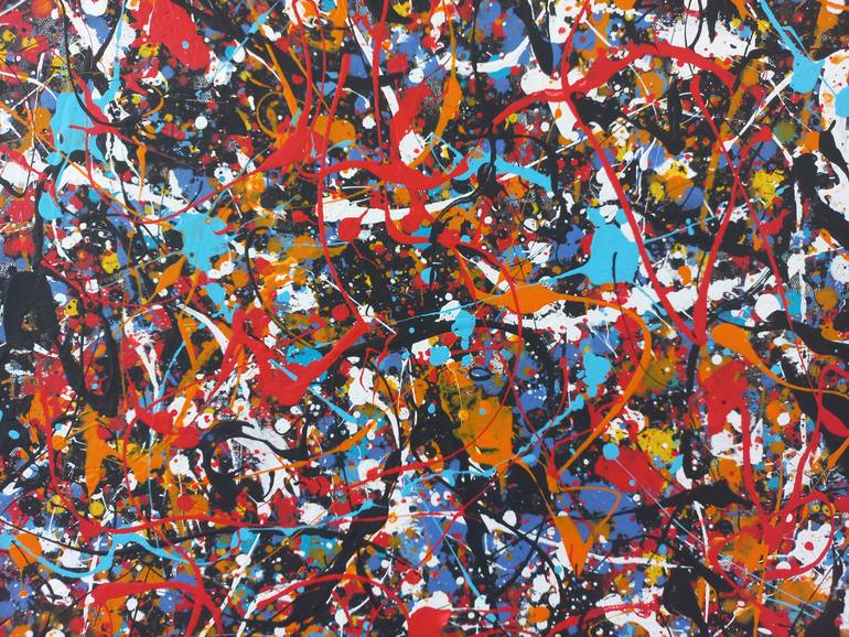 Original Abstract Expressionism Abstract Painting by Max Yaskin