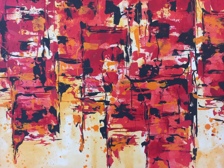 Original Abstract Expressionism Abstract Painting by Max Yaskin