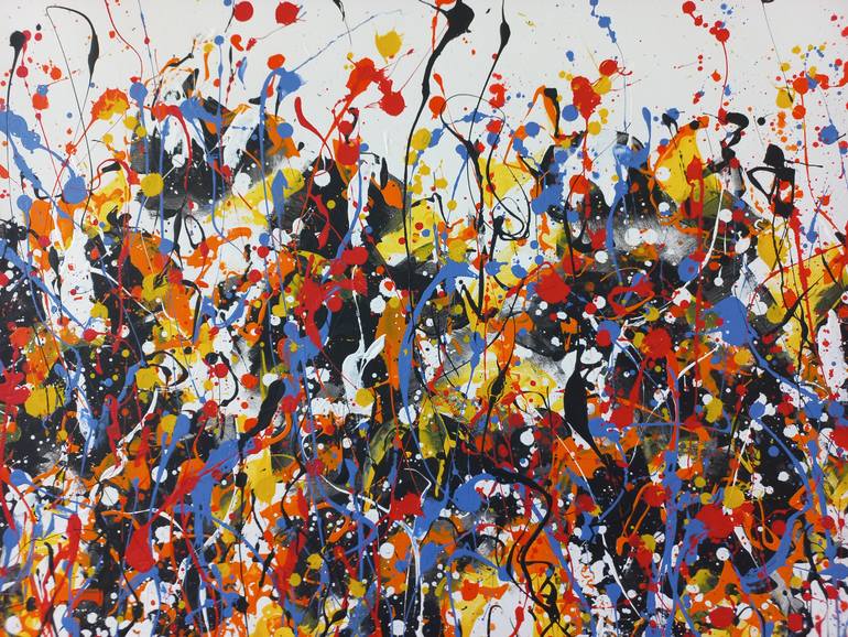 Original Abstract Expressionism Abstract Painting by Max Yaskin