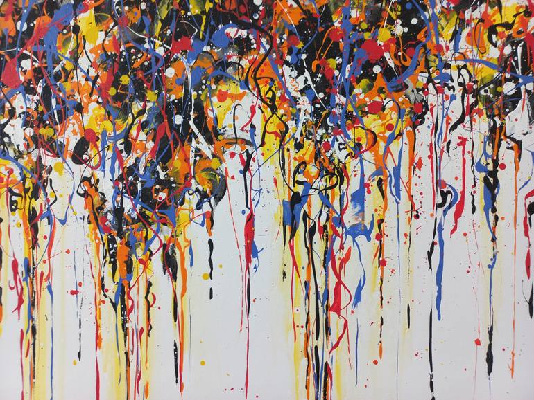 Original Abstract Expressionism Abstract Painting by Max Yaskin