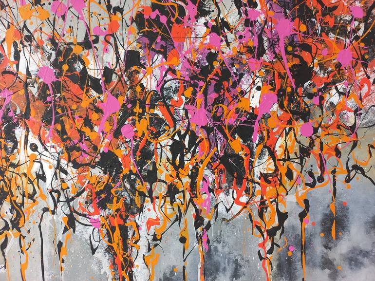 Original Abstract Expressionism Abstract Painting by Max Yaskin