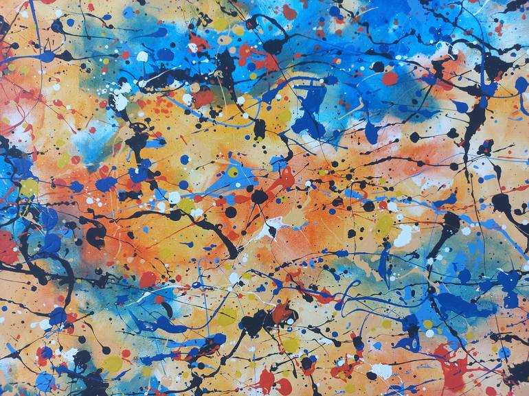 Original Abstract Expressionism Abstract Painting by Max Yaskin