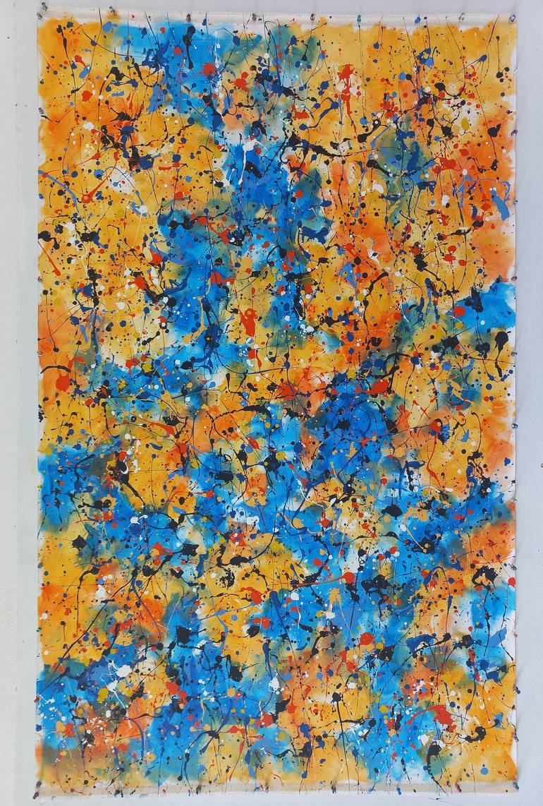 Original Abstract Expressionism Abstract Painting by Max Yaskin