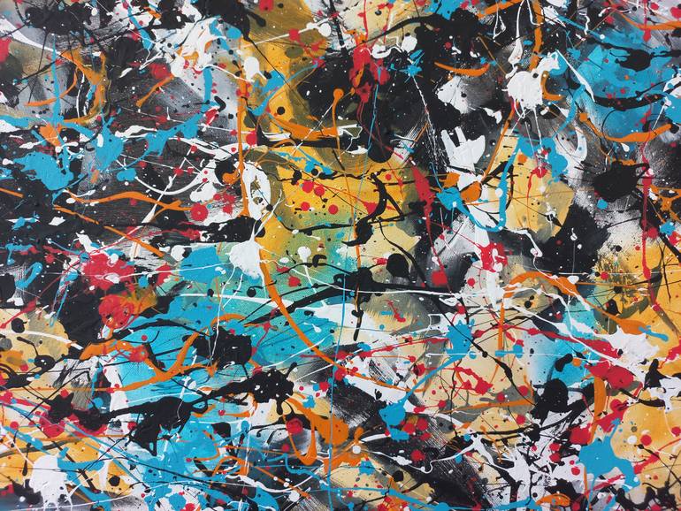 Original Abstract Expressionism Abstract Painting by Max Yaskin