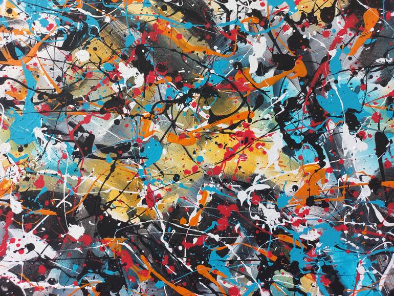 Original Abstract Expressionism Abstract Painting by Max Yaskin