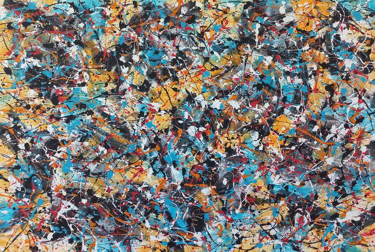 Original Abstract Expressionism Abstract Painting by Max Yaskin