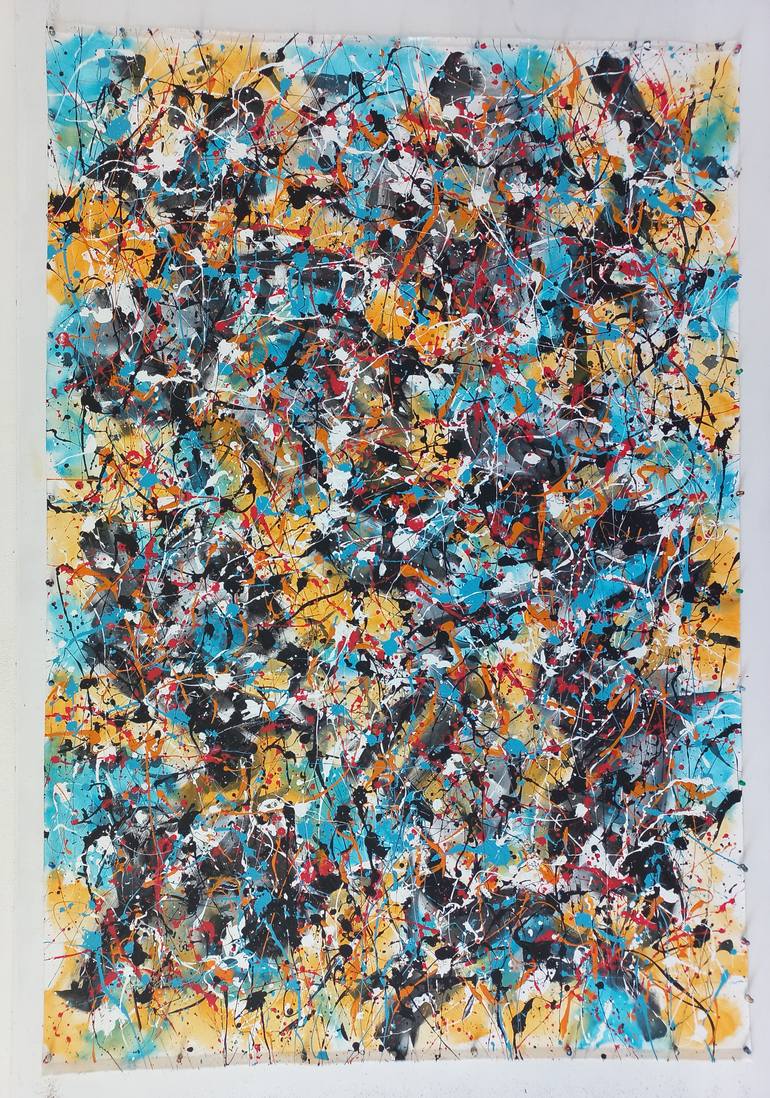 Original Abstract Expressionism Abstract Painting by Max Yaskin