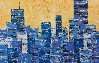 Original Art Deco Abstract Painting by Max Yaskin