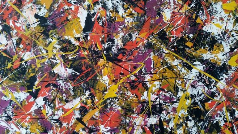 Original Abstract Expressionism Abstract Painting by Max Yaskin