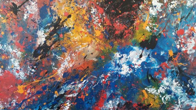 Original Abstract Expressionism Abstract Painting by Max Yaskin